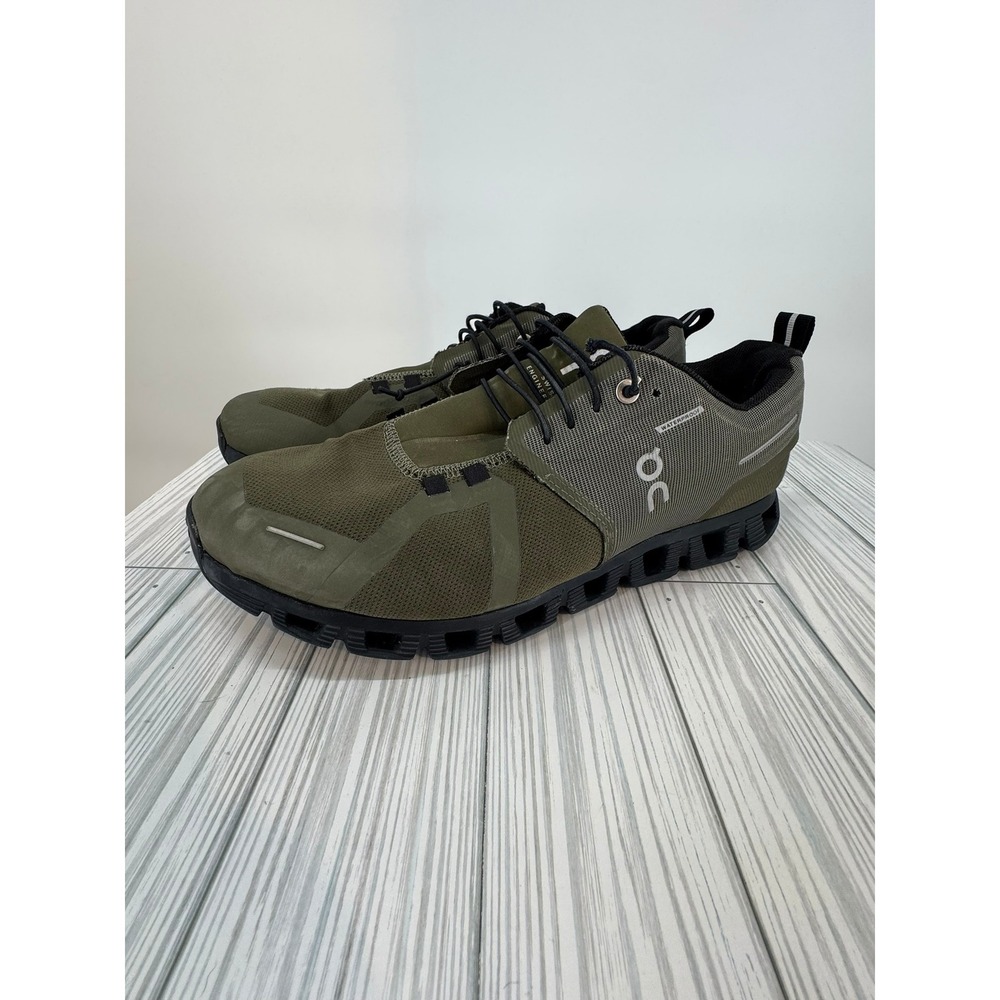 ON Cloud 5‎ Waterproof Olive Black 59.98836 Women's US size 11 Running Shoes
